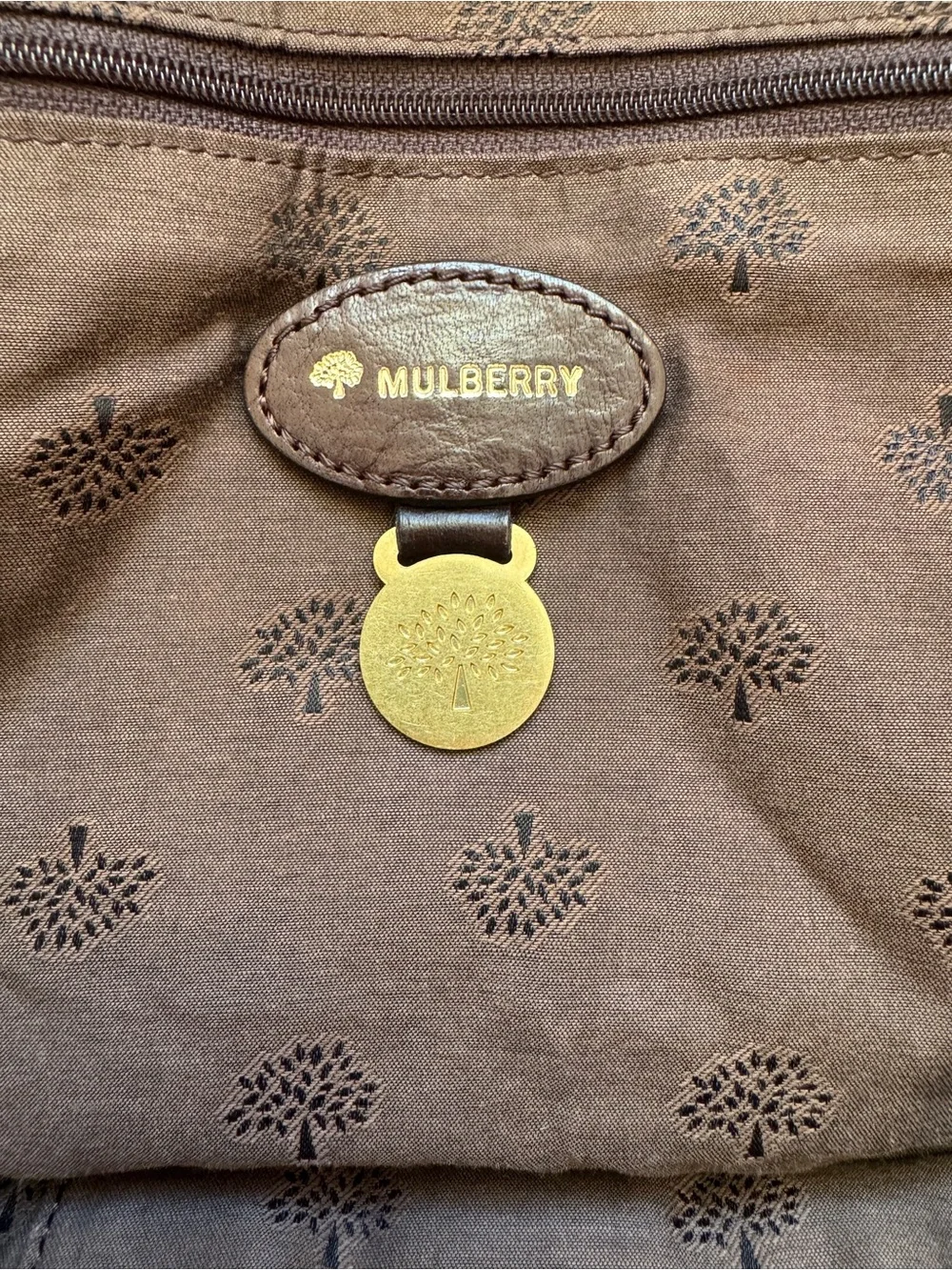 Mulberry Oversized Alexa Chocolate Brown Leather Satchel Bag - Picture 9 of 11